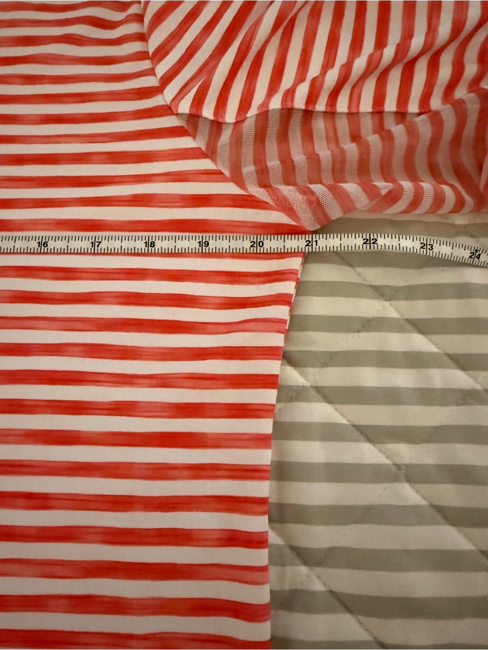 Ibkul Women's L Pink White Stripe 1/4 Zip Long Sleeve Top Activewear EUC - Picture 6 of 7